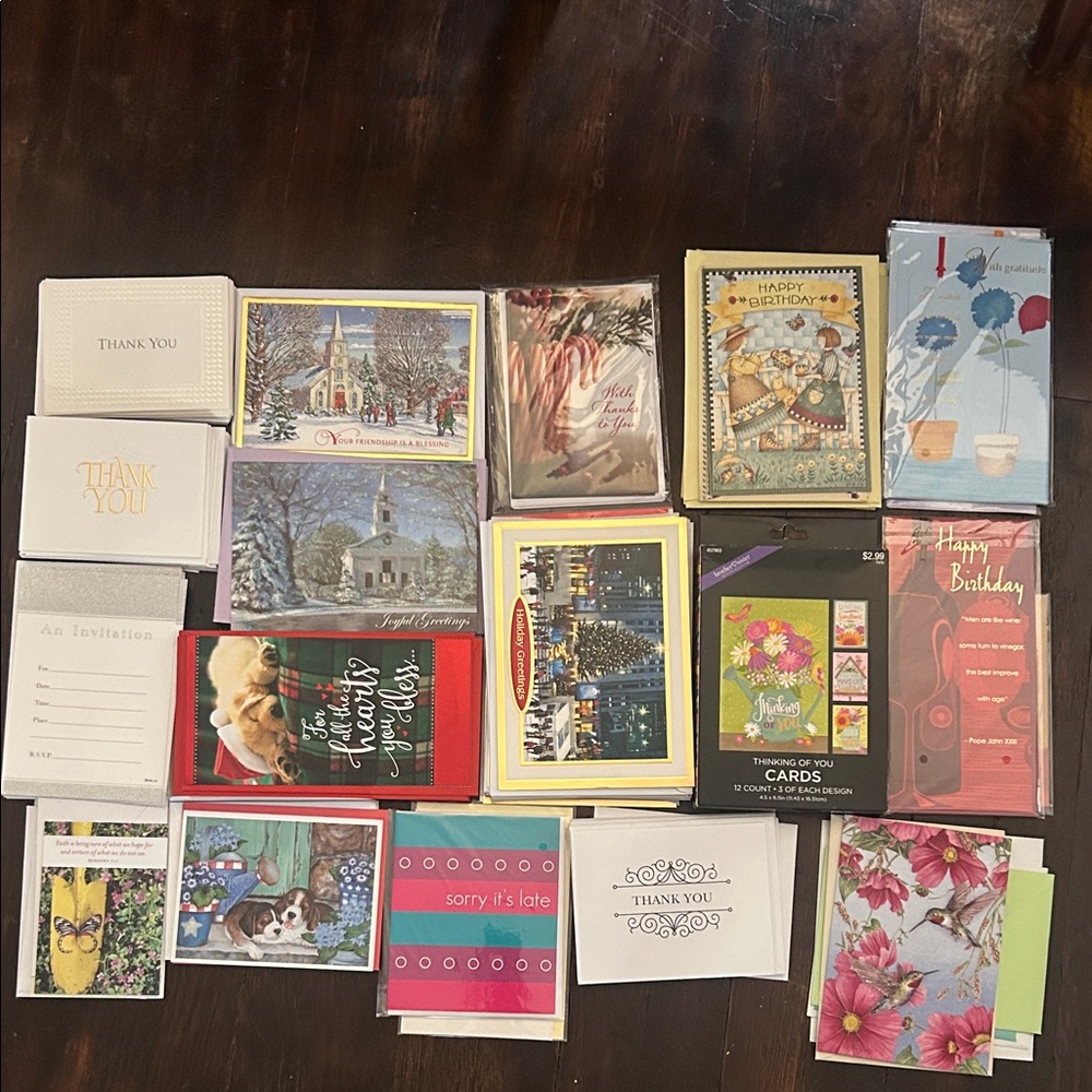 100+ Assorted Greeting Cards